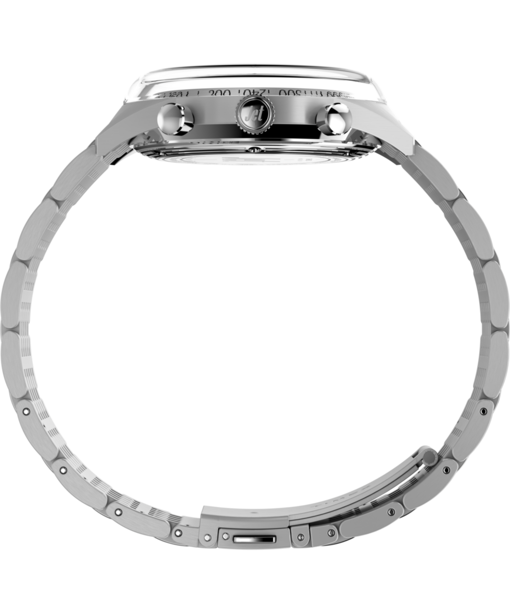 Marlin® Jet Quartz Chronograph 40mm Stainless Steel Bracelet Watch