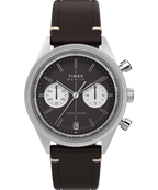 Marlin® Jet Quartz Chronograph 40mm Leather Strap Watch