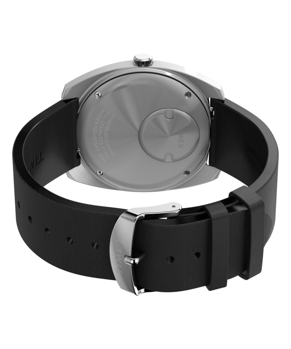 Q Timex® 1975 Enigma 37mm Leather Strap Watch