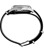 Marlin® Jet Quartz 38mm Fabric Strap Watch