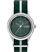 Marlin® Jet Quartz 38mm Fabric Strap Watch