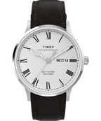 Waterbury Classic 40mm Leather Strap Watch
