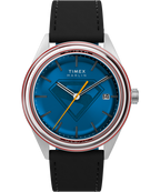 Timex x Superman Marlin® Jet Automatic 38mm Leather Strap Watch