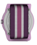 TIMEX TIME MACHINES® 29mm Purple Stripe Elastic Fabric Kids Watch