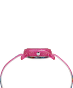 TIMEX TIME MACHINES® 29mm Rainbow Unicorn Pink Elastic Fabric Kids Watch