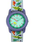 TIMEX TIME MACHINES® 29mm Dinosaur Elastic Fabric Kids Watch